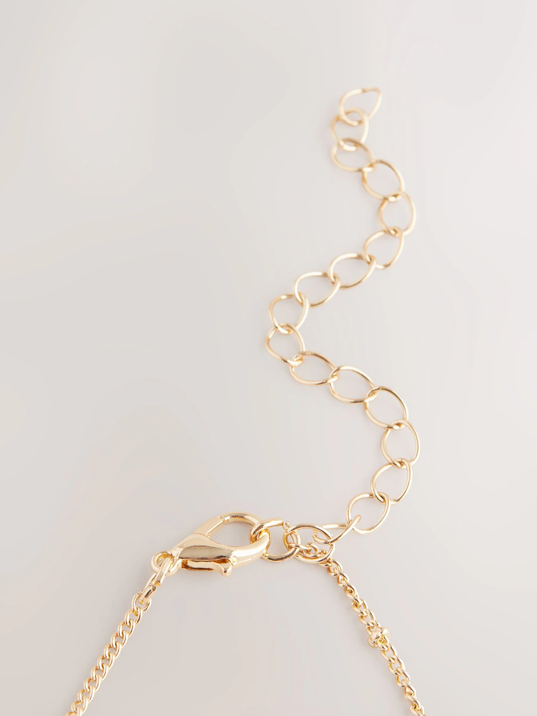 Goudkleurig - Flower Drop Necklace