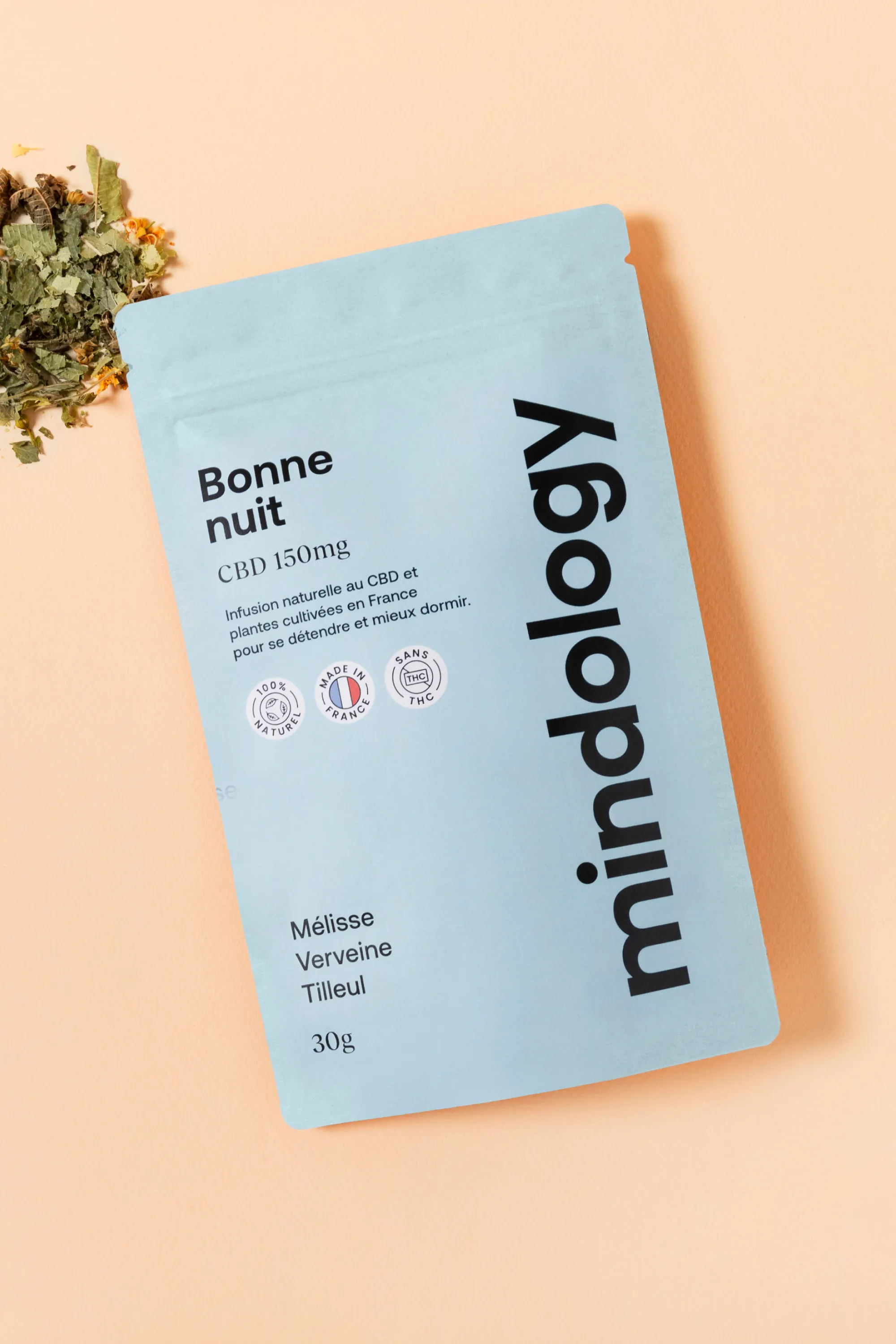 MINDOLOGY Infusion au CBD sommeil Bonne nuit-30 g