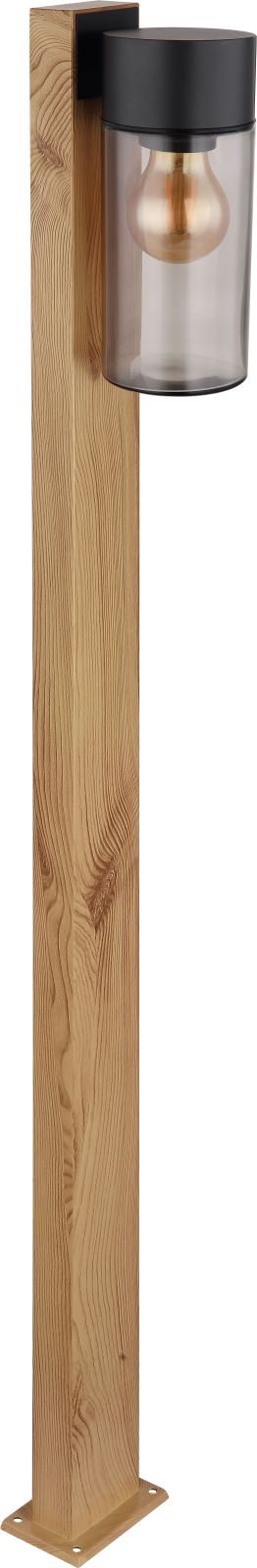 Außenleuchte - Holzoptik-schwarz - 100 cm hoch