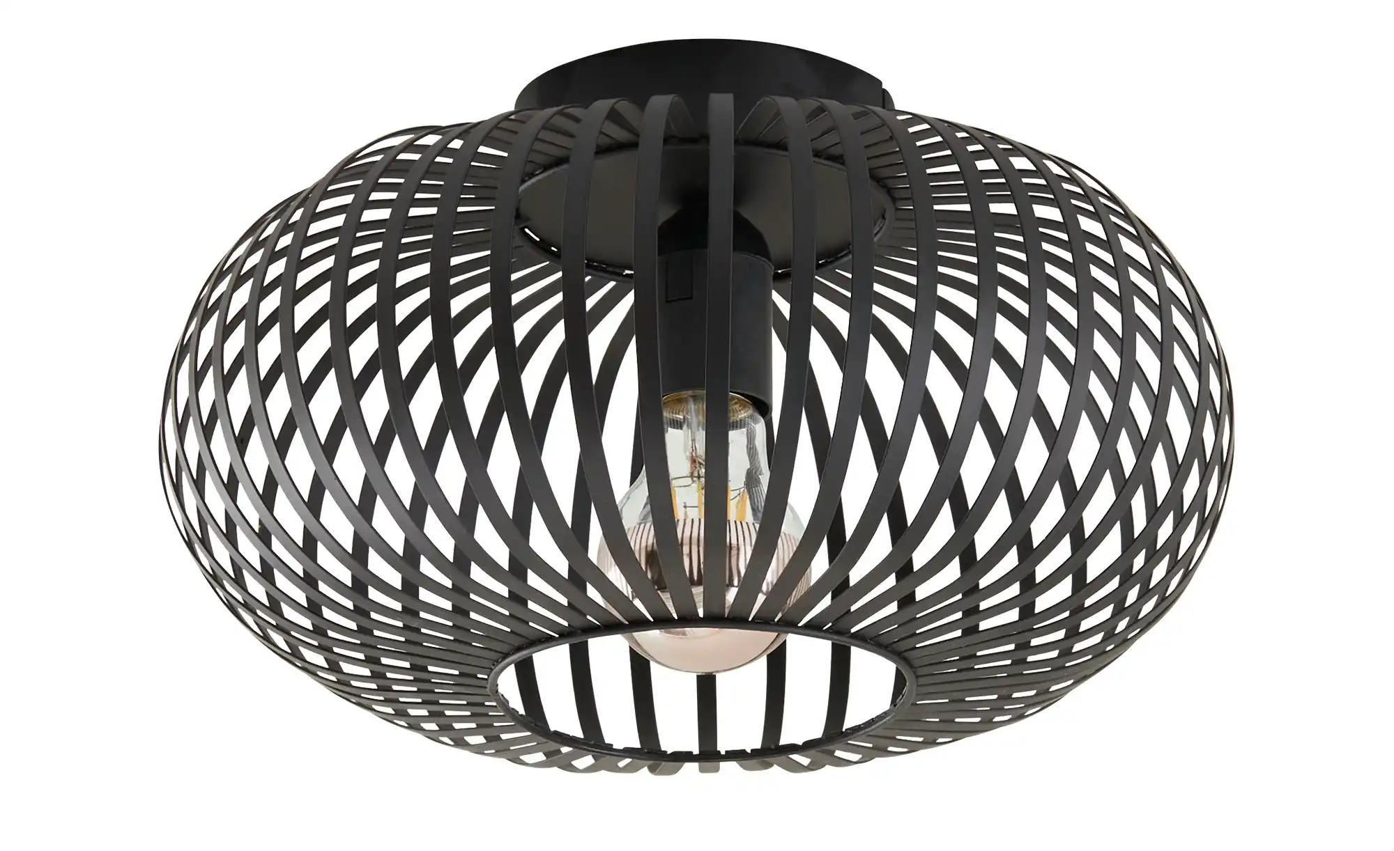 Trio Deckenleuchte, 1-flammig, Metall schwarz ´klein`