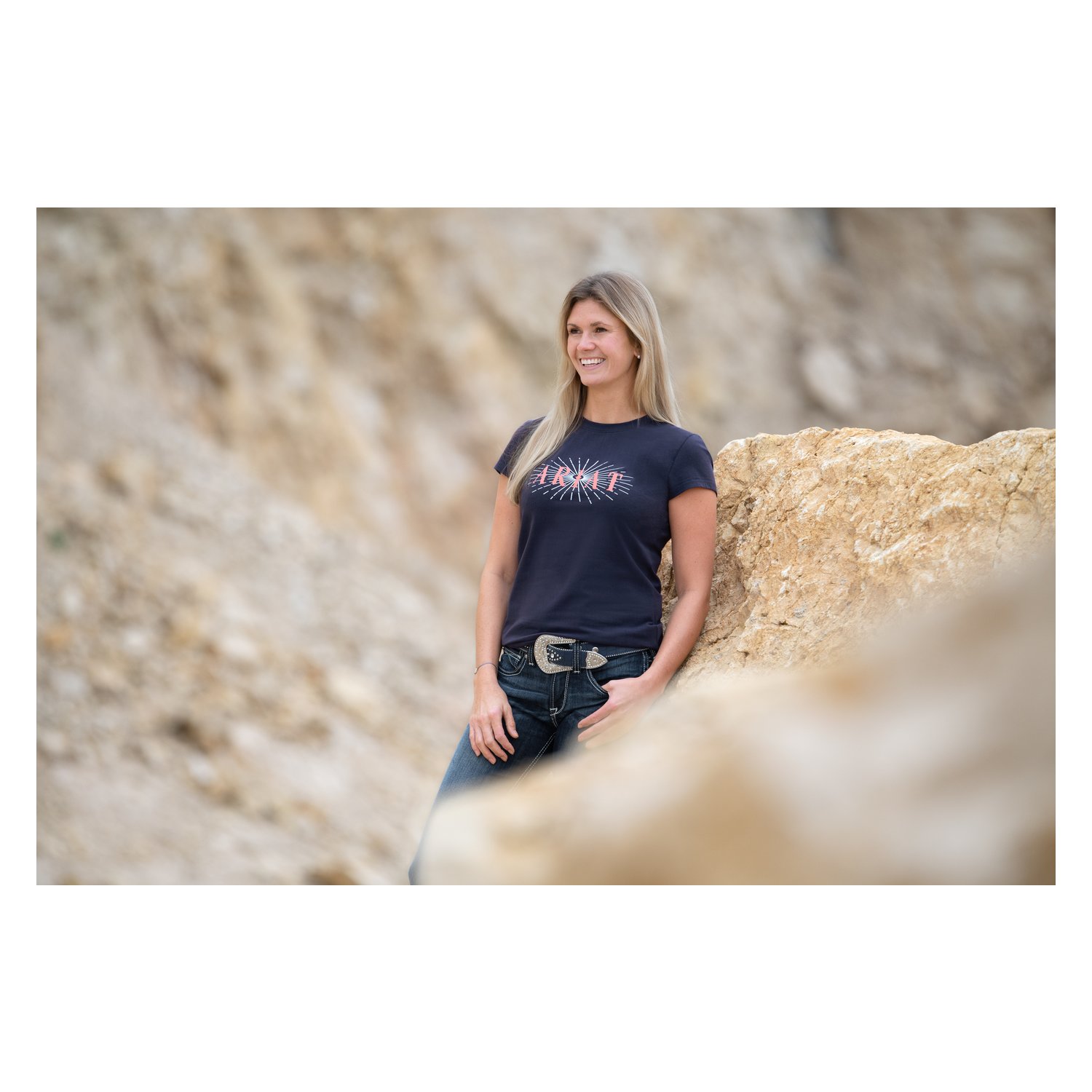 ARIAT Sundown Tee Shirt  - peacoat - XS
