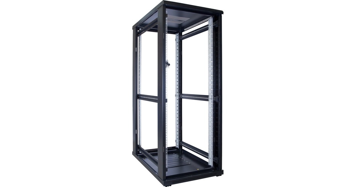 DSI32U serverkast met glazen deur - DS6032 server rack  (Zwart, 600 x 1000 x 1600mm)
