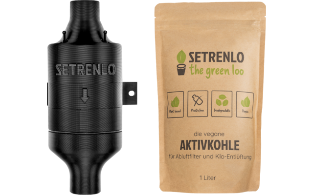 Setrelino Inline-Klo-Entlüftung mit Aktivkohle