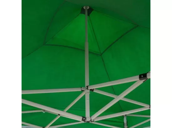 Gazébo pliable pliable 3 X 3 Vert recouvert de PVC imperméable