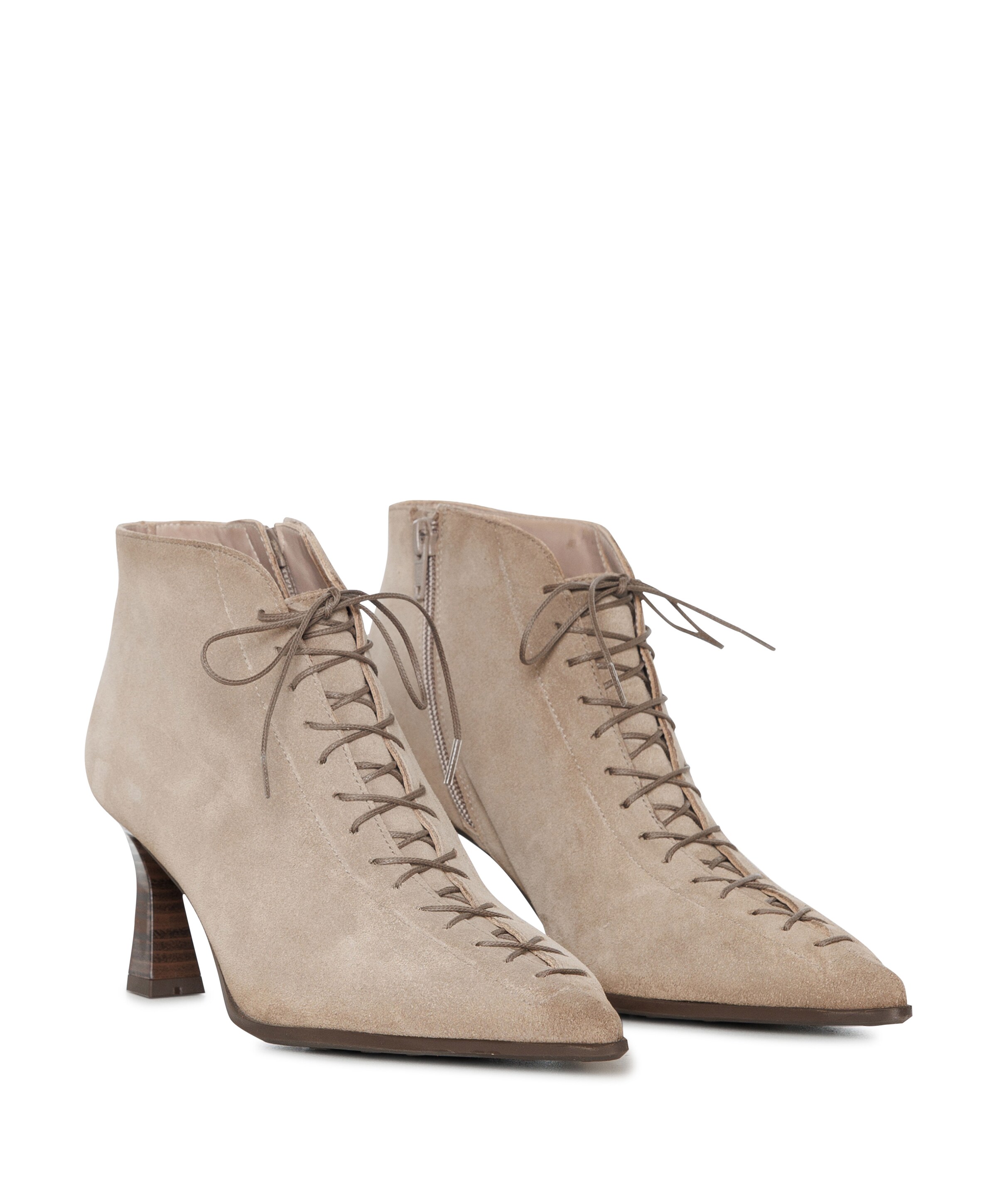 Hispanitas dames enkellaarzen beige