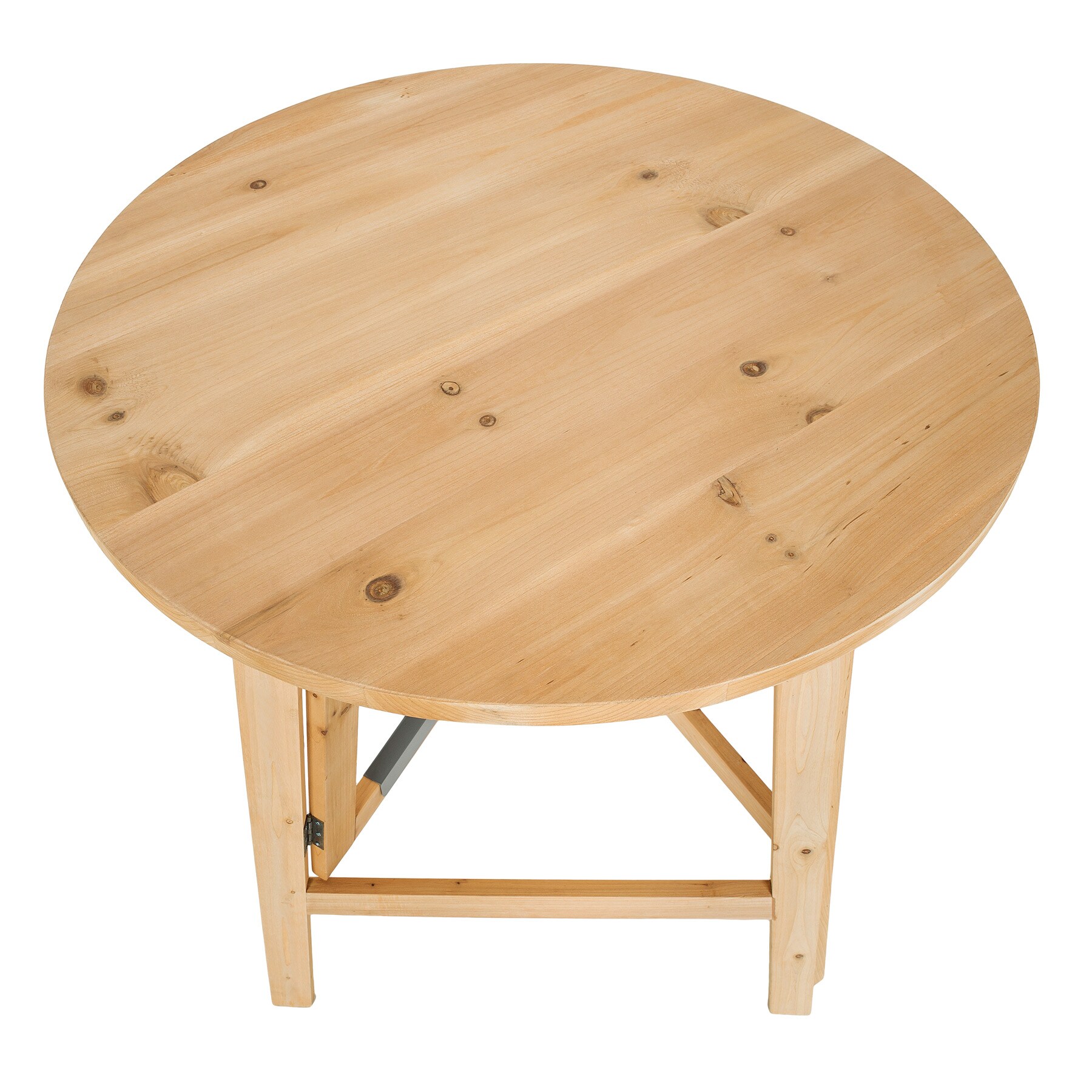 tectake® Stehtisch, aus Holz, rund, standfest, 79x110 cm