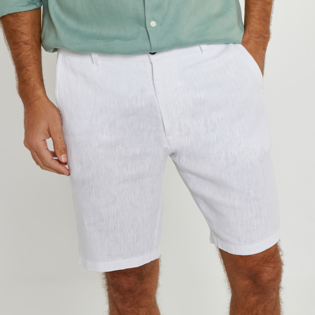 COLEÇÕES LA REDOUTE<br>Bermudas de linho