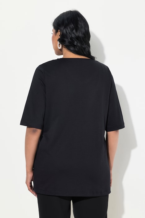 T-Shirt, A-Linie, V-Ausschnitt, Halbarm, Pima Cotton