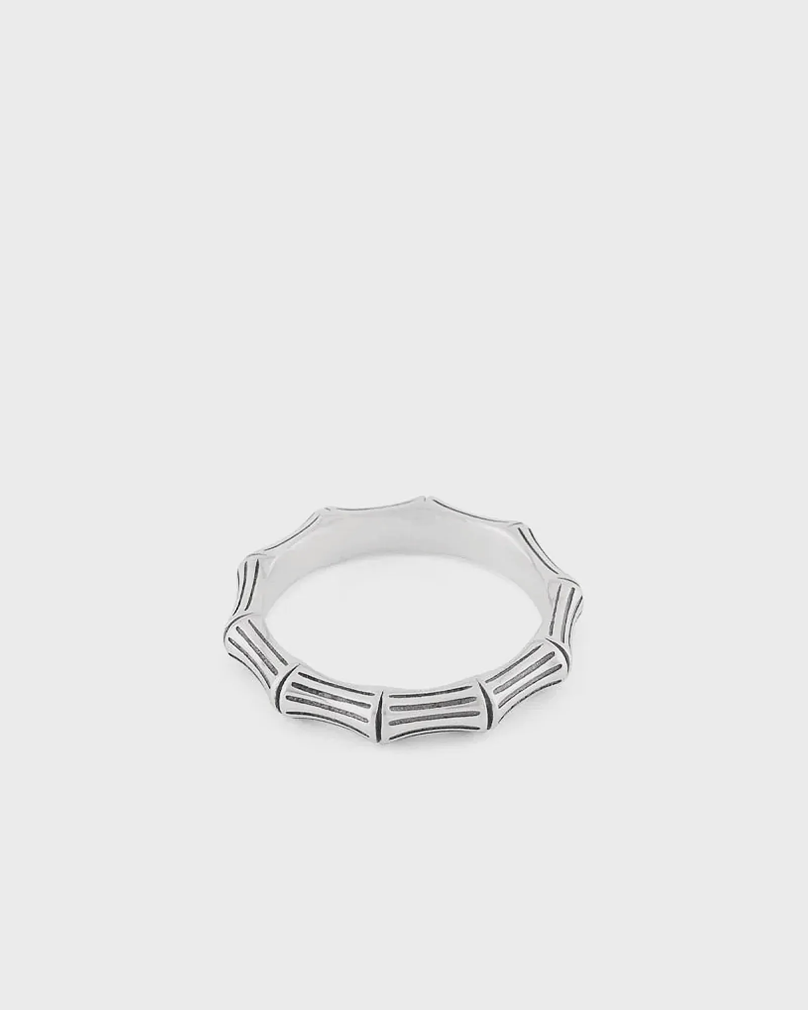 Serge DeNimes Silver Bamboo Ring