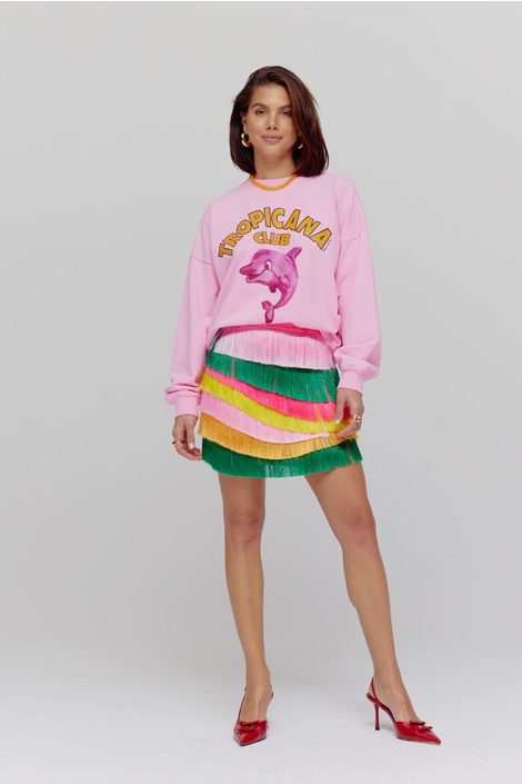 Harper & Yve roze dames sweater