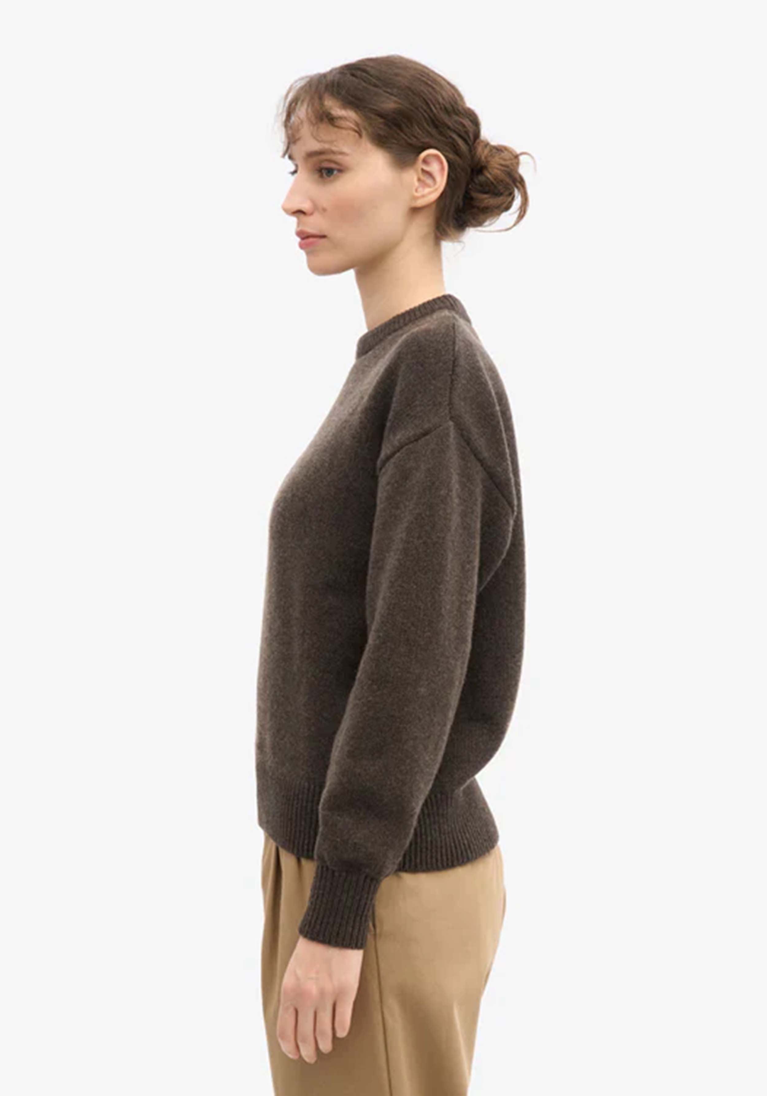 Colorful Standard Oversized Merino-Wollpullover Coffee Brown