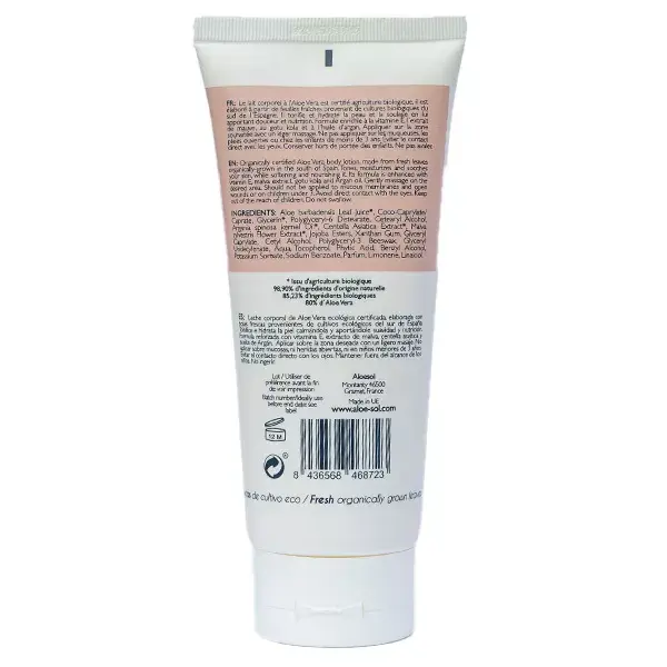 Loção Corporal Tonificante Aloesol com Aloe Vera Orgânica 200ml