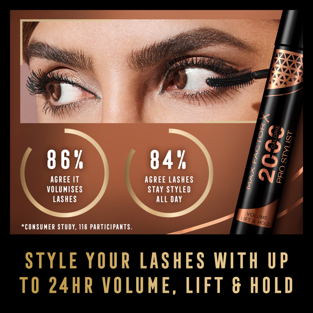 Max Factor 2000 Calorie Pro Stylist Mascara Black9 ml