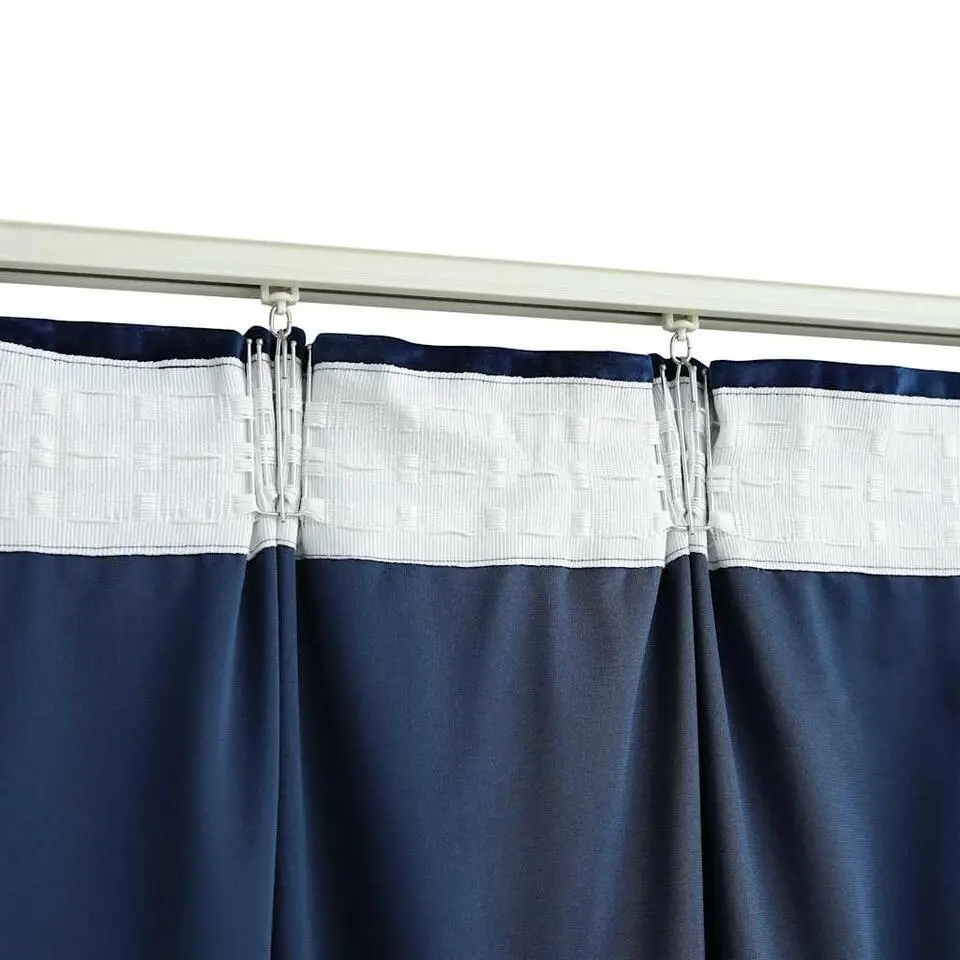 vidaXL - Gordijn - Blauw - Fluweel - 140 x 225 cm - 2 stuks