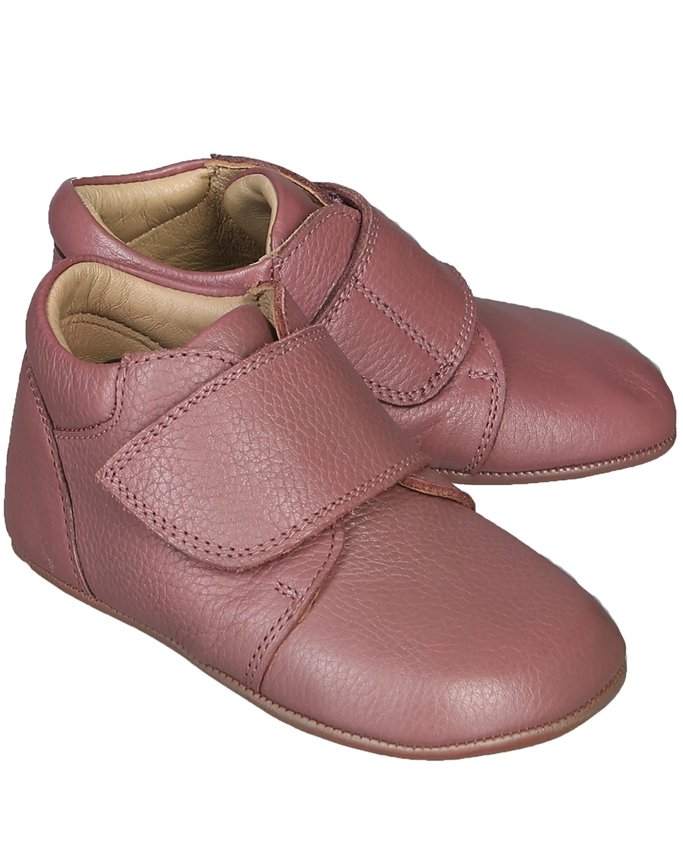 Klett-Krabbelschuhe TANNU in dark rose