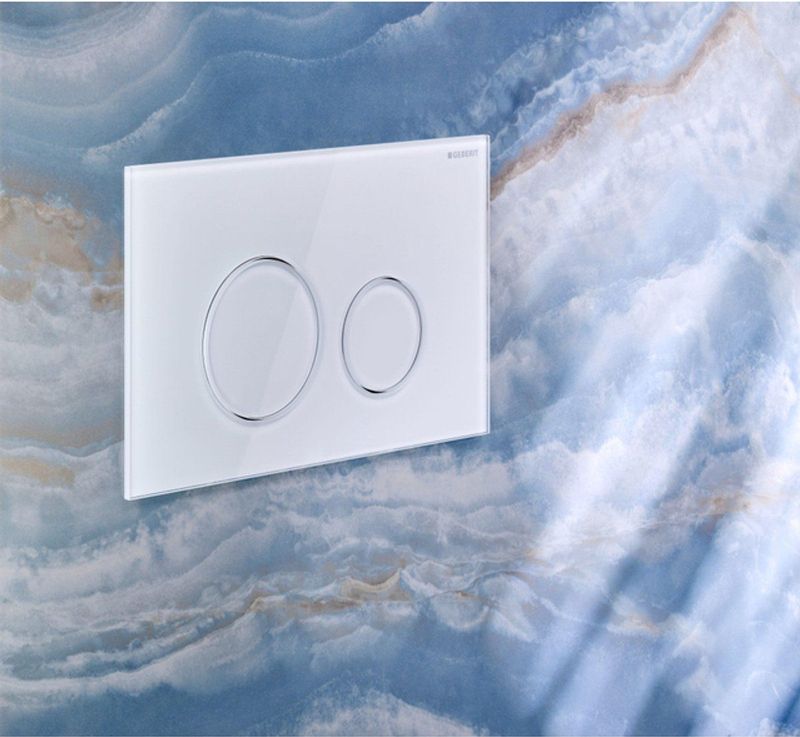 Geberit - Sigma 40 - Drukplaat - Glas Wit