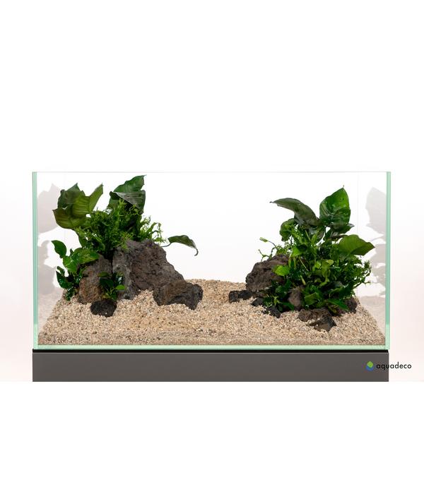 aquadeco Aquariumdeko Set Schwarze Premium