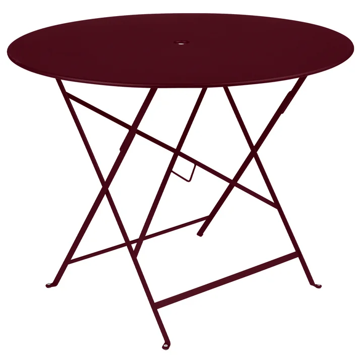 Fermob - Bistro Klapptisch, rund, Ø 96 cm, schwarzkirsche