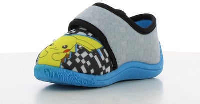 Pokémon Slippers, Grey/Blue