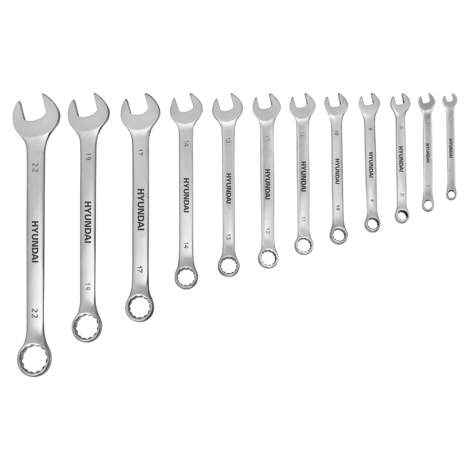 Hyundai 59504 12-delige Ring-/steeksleutelset - 6-22mm