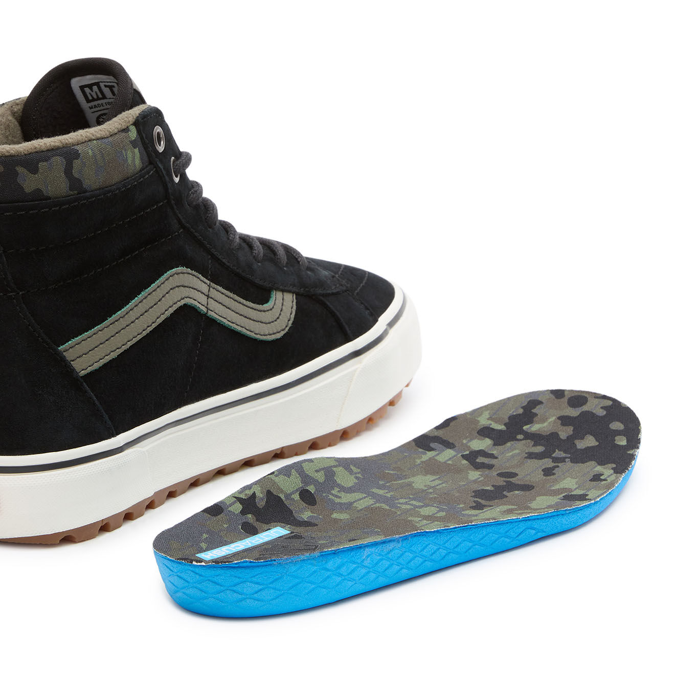 Vans Baskets en Velours de Cuir SK8-Hi MTE-1 noires