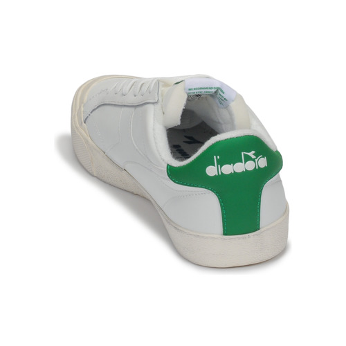 Diadora - MELODY LEATHER DIRTY - Blanc / vert