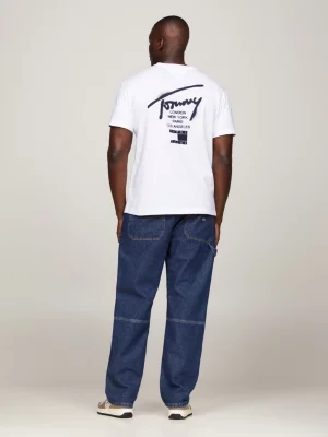 Camiseta clássica com logo nas costas