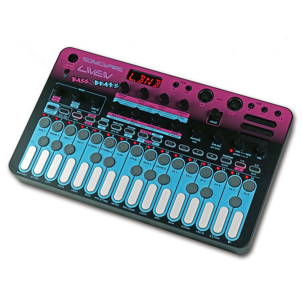 Sonicware LIVEN Bass & Beats groovebox