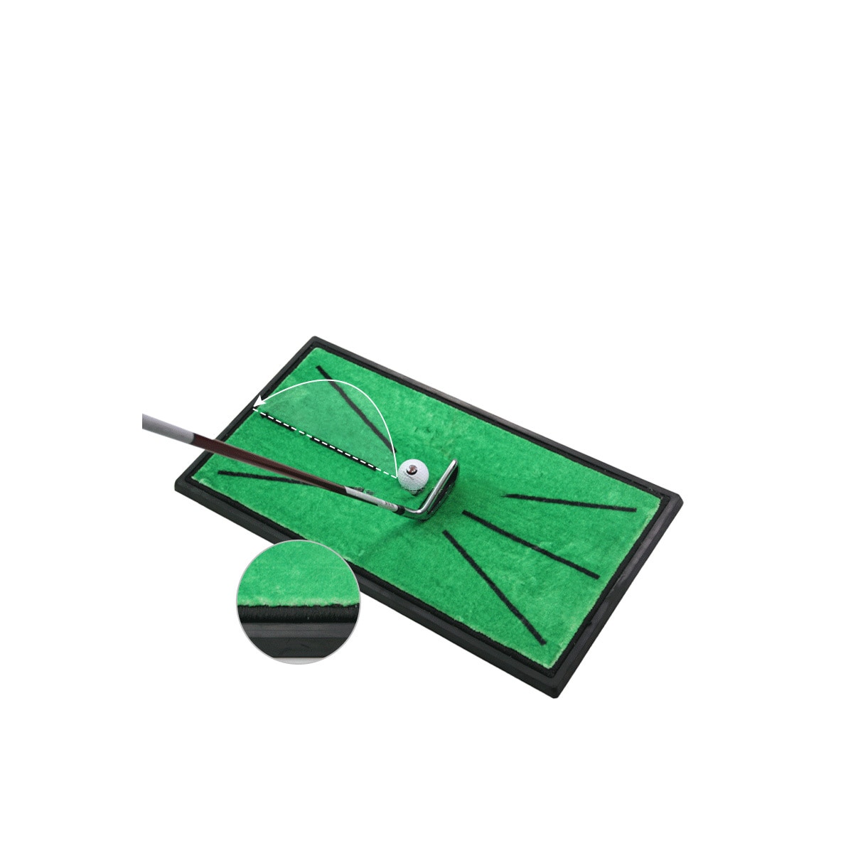 Golftreningsmatte, golfswingmatte for svingdeteksjon 60x30 cm