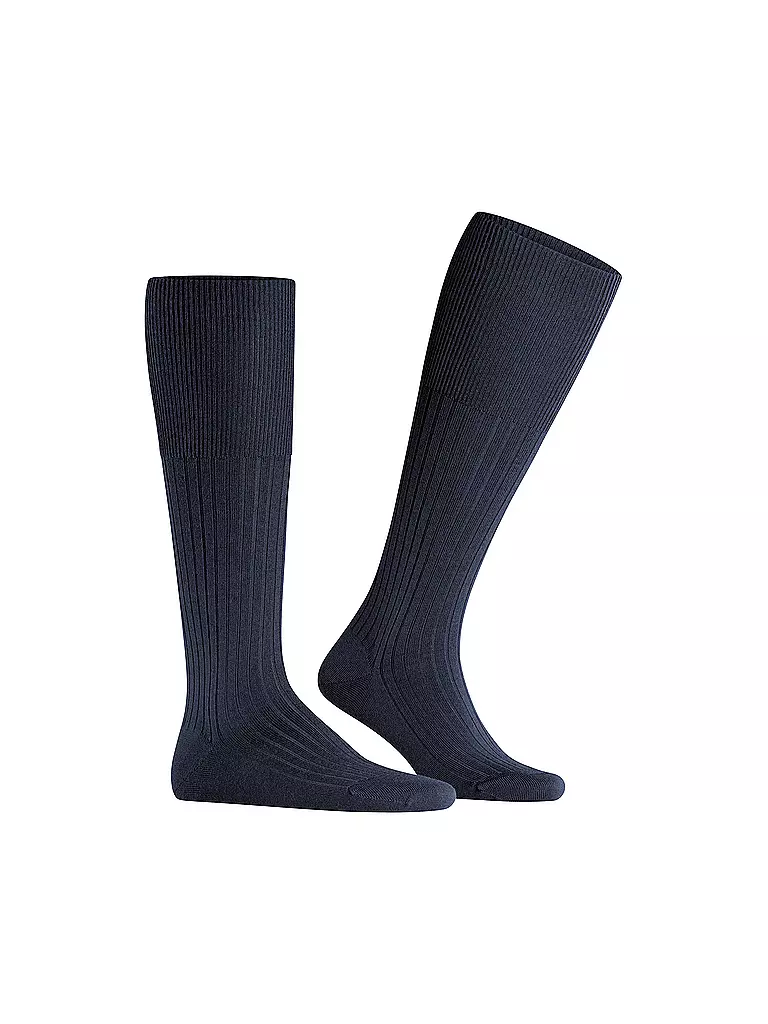 FALKE Kniestrümpfe BRISTOL dark navy blau