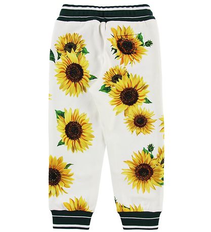 Dolce & Gabbana Sweatpants - Sunflower - Hvid/Mørke Grøn