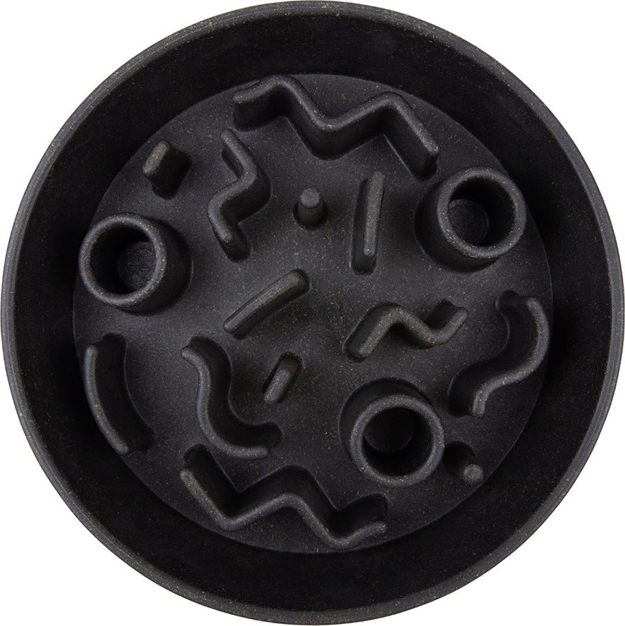 District 70 hondenvoerbak Bamboo slow feeder M grijs D 21 H 5,3 cm