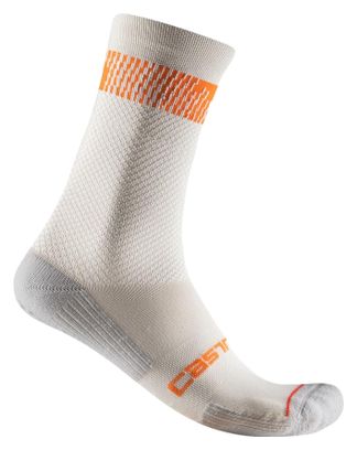 Chaussettes Unisexe Castelli Unlimited 18 Silver/Orange