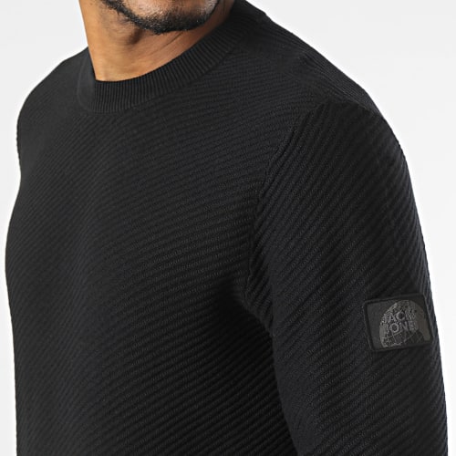 Pull Classic Twill Knit Noir