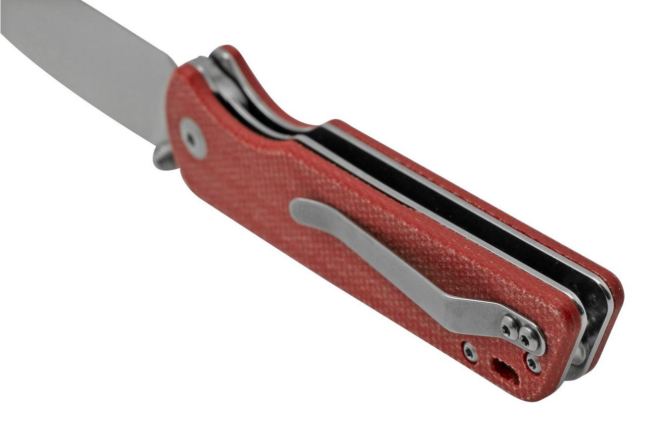 QSP Knife Parrot V2 QS102-E Red Micarta, zakmes