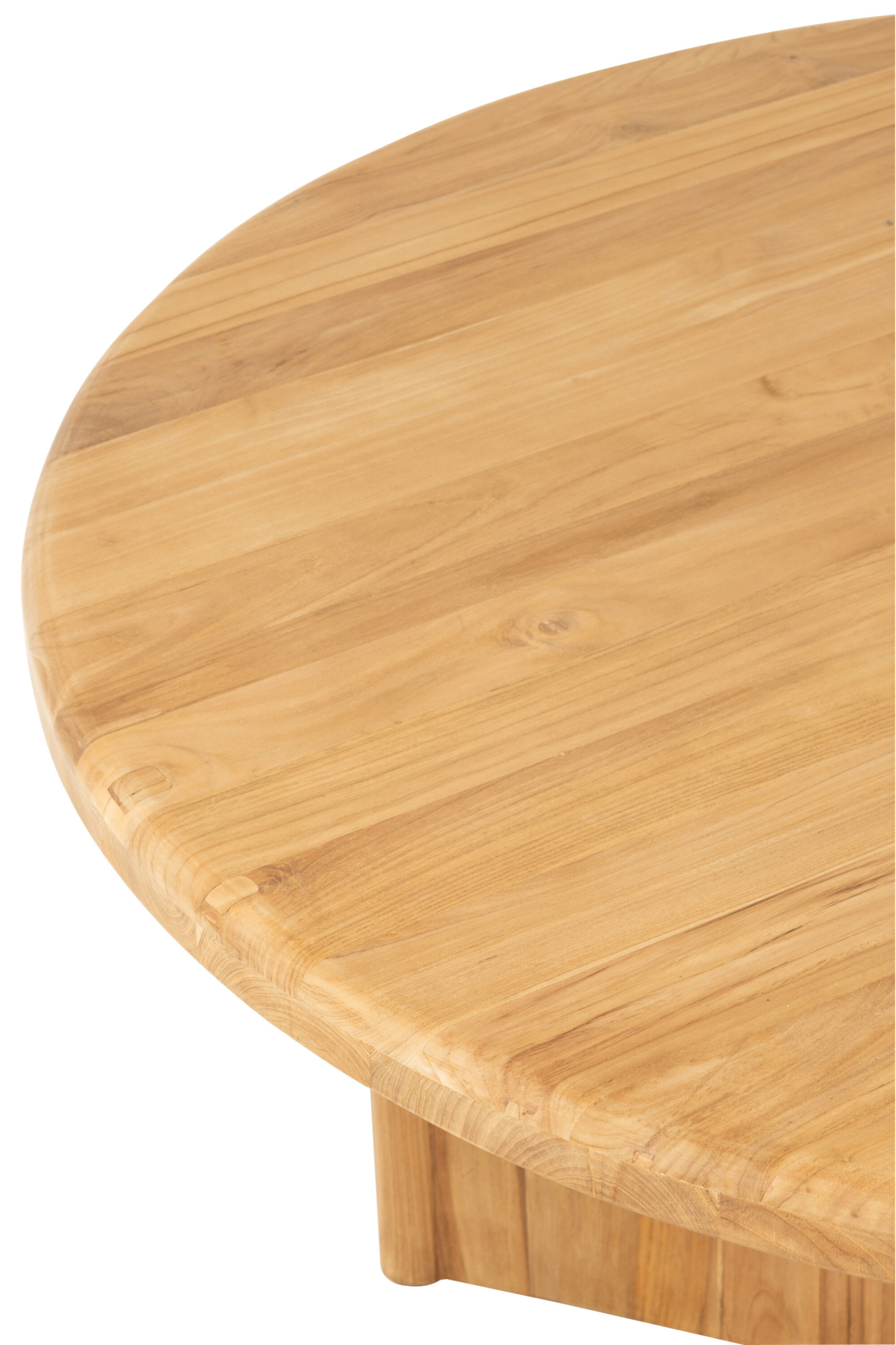 Eettafel teakhout Ø150 cm naturel