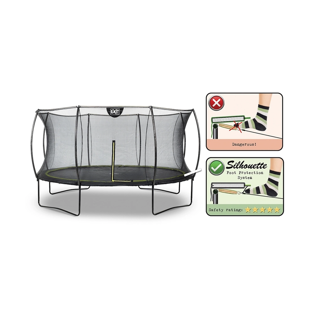 EXIT Silhouette Trampolin Ø427cm schwarz