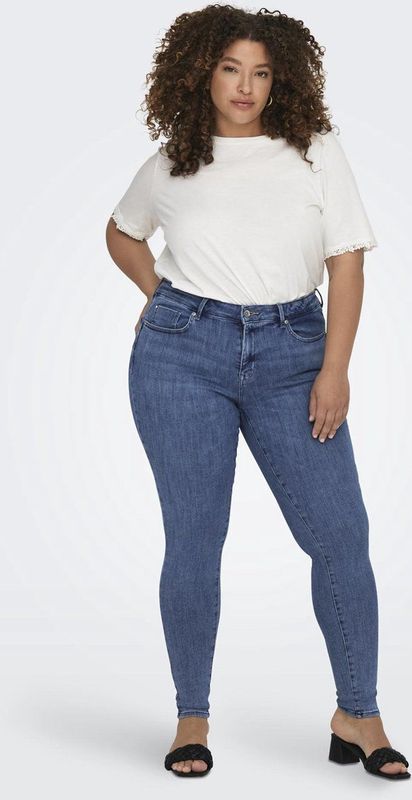 Only Carmakoma Carpower Mid Skinny Push Up Rea2981 Noos Dames Jeans