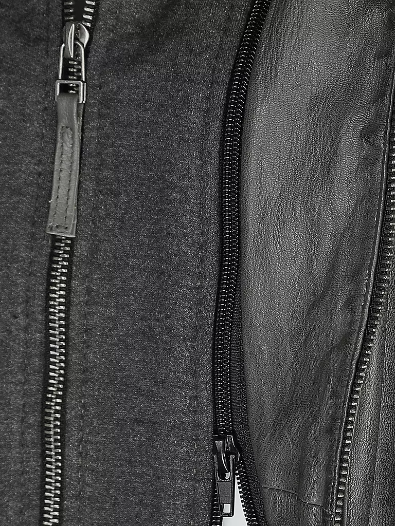 GIPSY BY MAURITIUS Lederjacke CACEY LEGV grau