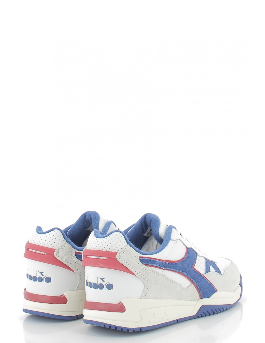 diadora Baskets de ville homme winner sl cuir blanc/bleu/gris