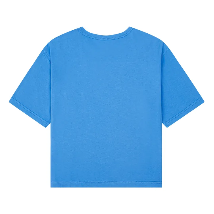 SMALLABLE BASICS T-Shirt Oversize Garçon Coton Bio | Bleu azur