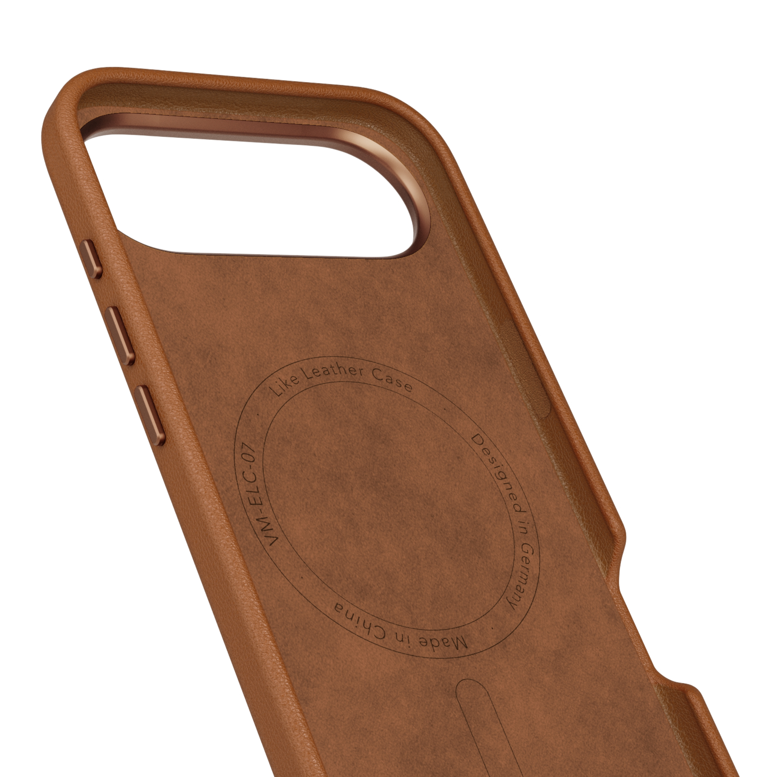 iPhone Air MagSafe Schutzhülle Like Leather Case aus Recycelten Materialien (ELC00021) - Braun