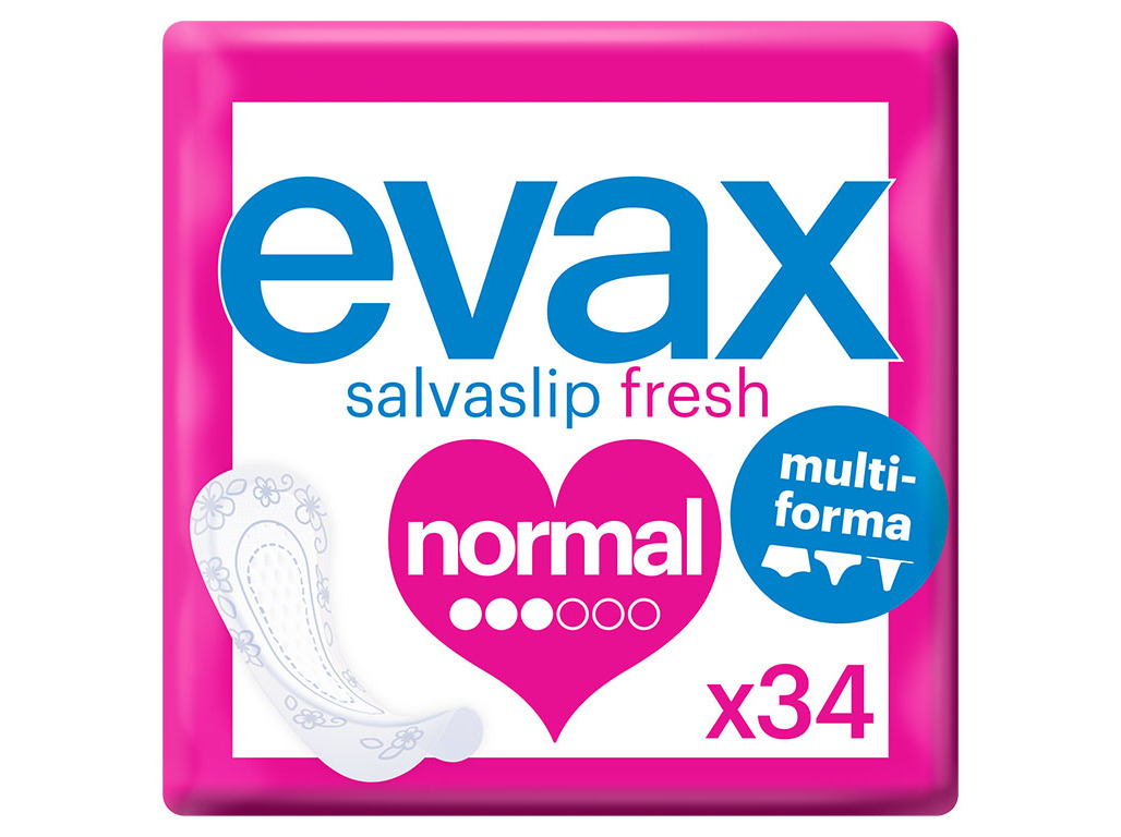 PENSOS DIÁRIOS SALVASLIP MULTIFORMA EVAX 34 UN