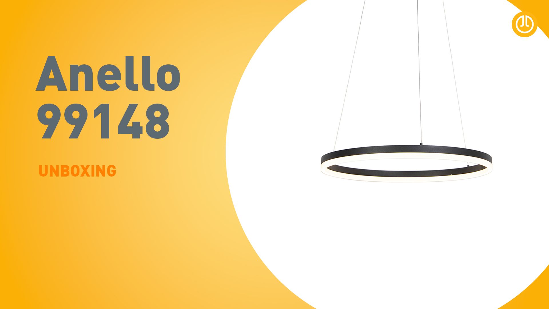 Design hanglamp zwart 60 cm incl. LED 3-staps dimbaar - Anello