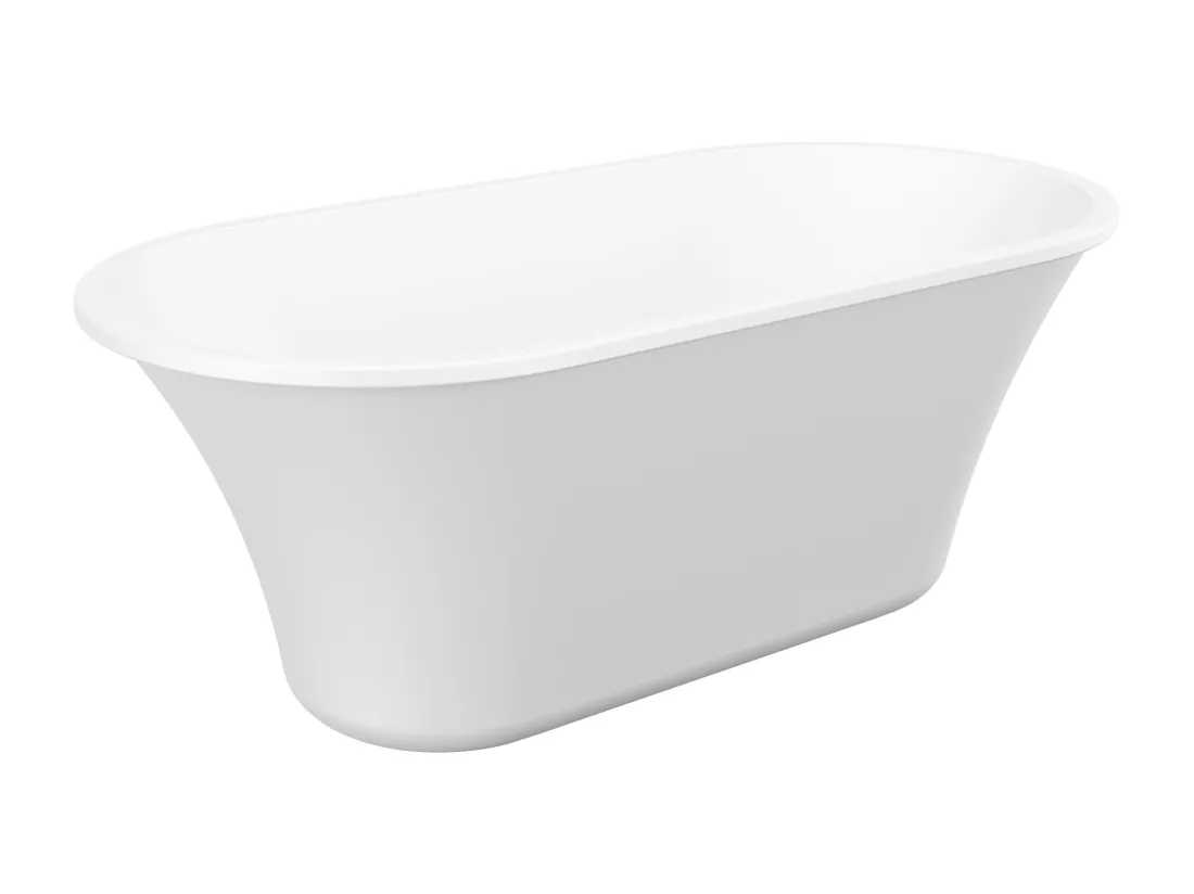 Baignoire îlot design - 193 L - 150 x 75 x 58 cm - Blanche - NOEMIE II