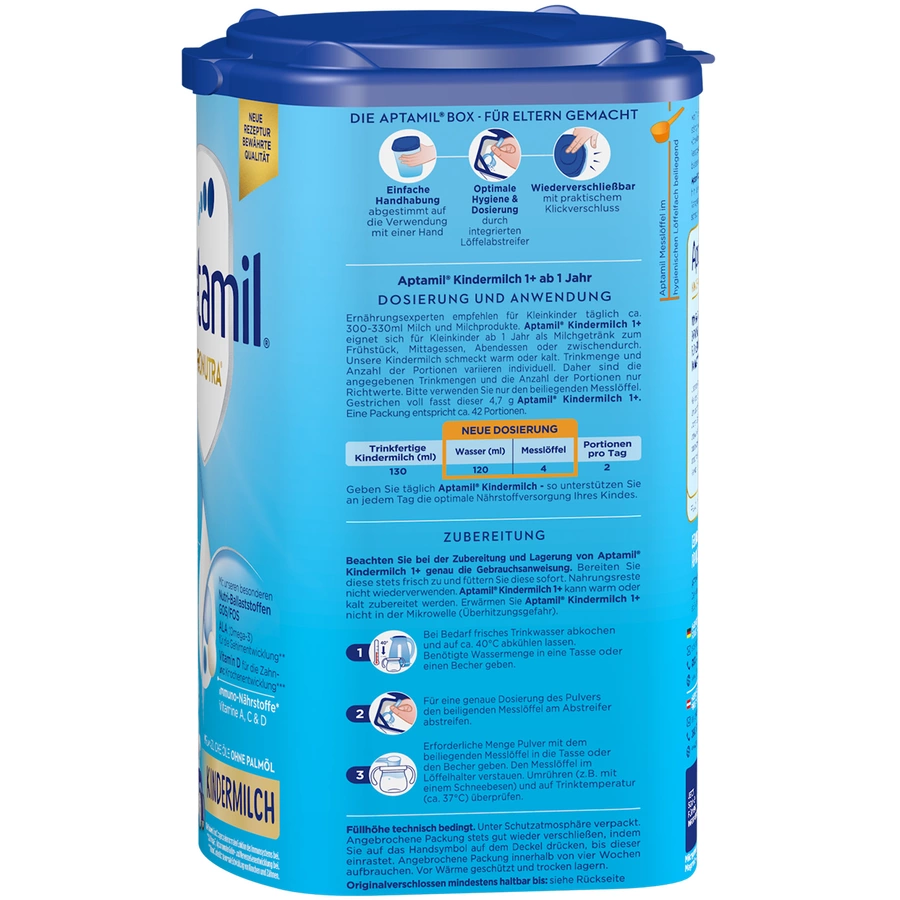 Aptamil Kindermilch 1+ Pronutra 800g ab dem 1. Jahr