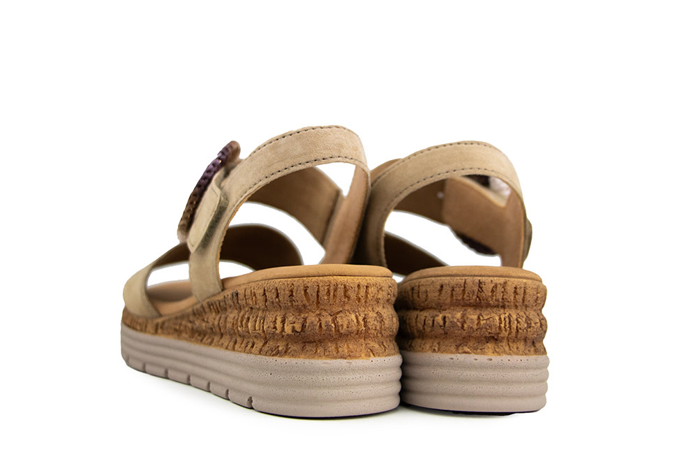 Gabor Sandaal Sand Suede Gesp