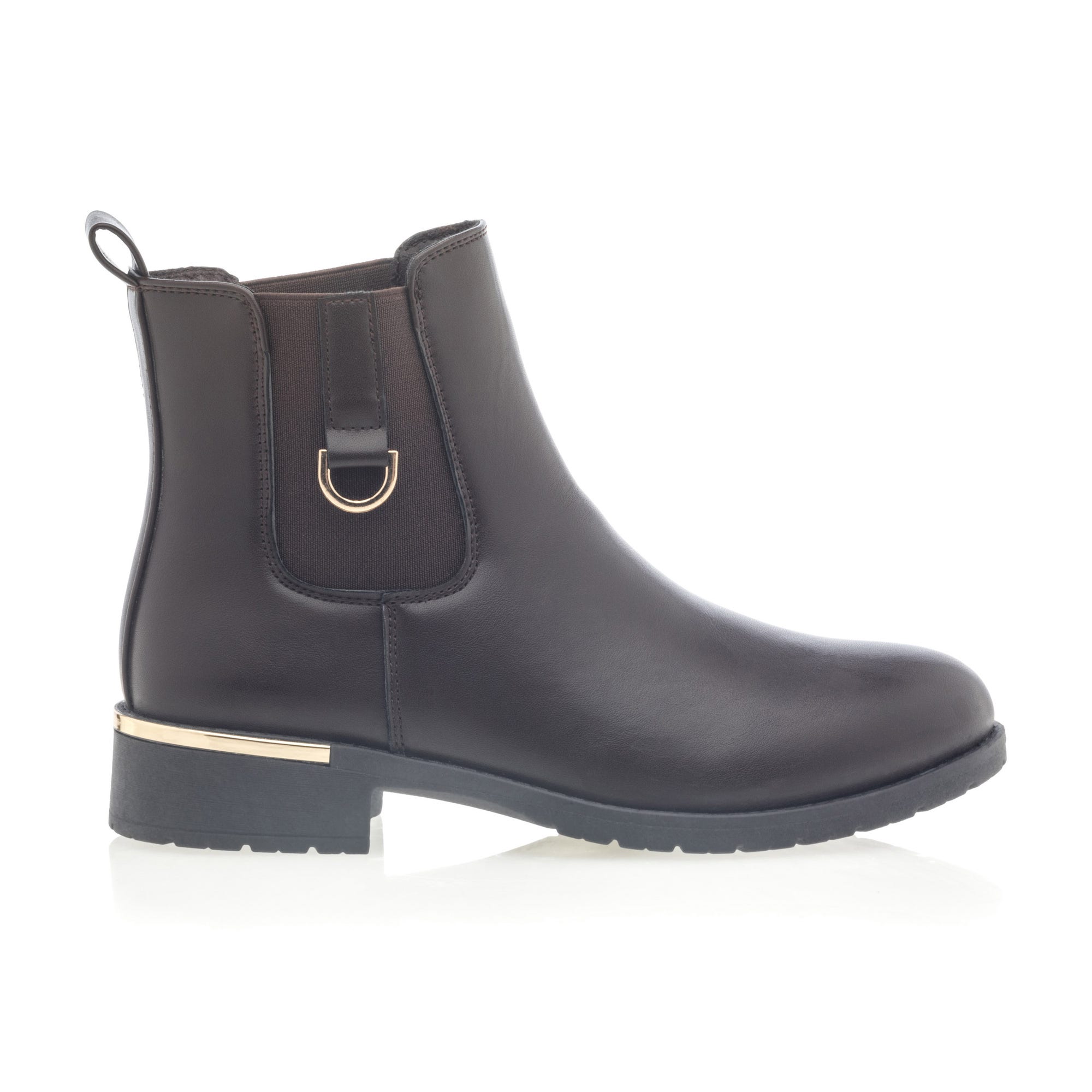 Boots chelsea Femme marron