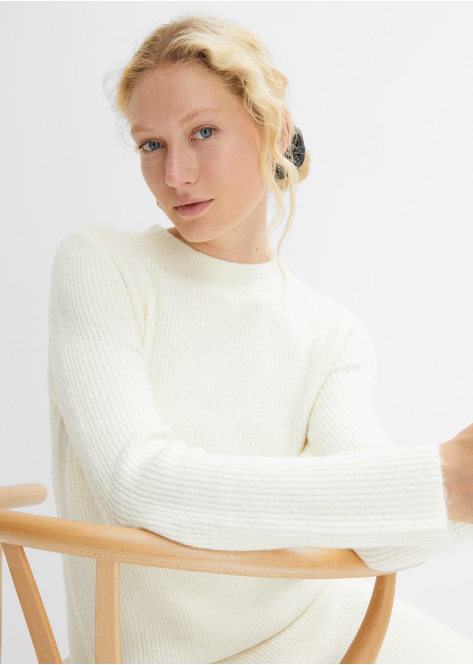 Robe en maille à zip
