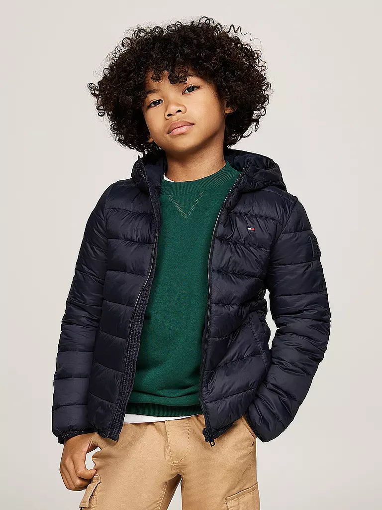 TOMMY HILFIGER Jungen Steppjacke dunkelblau